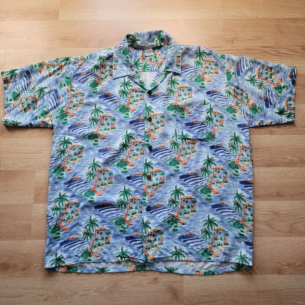 Vintage 80s/90s Pineapple Connection Aloha Hawaiian Shirt XL